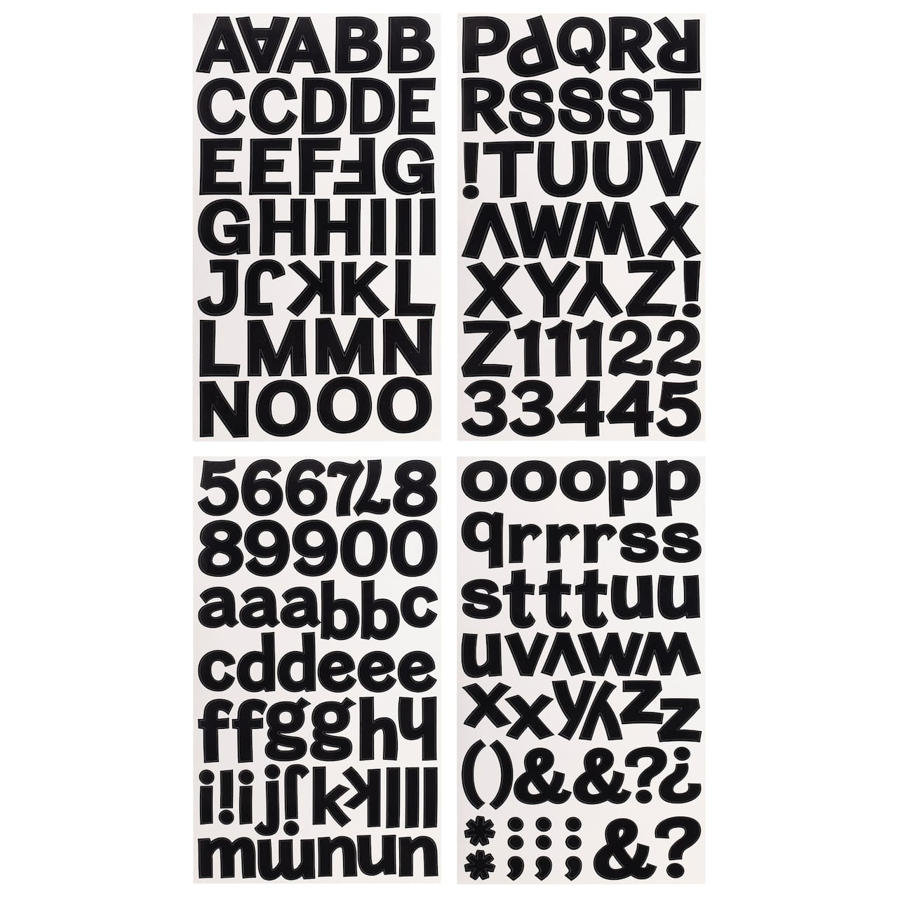 12 Packs: 160 ct. (1,920 total) Block Alphabet Stickers by Recollections™